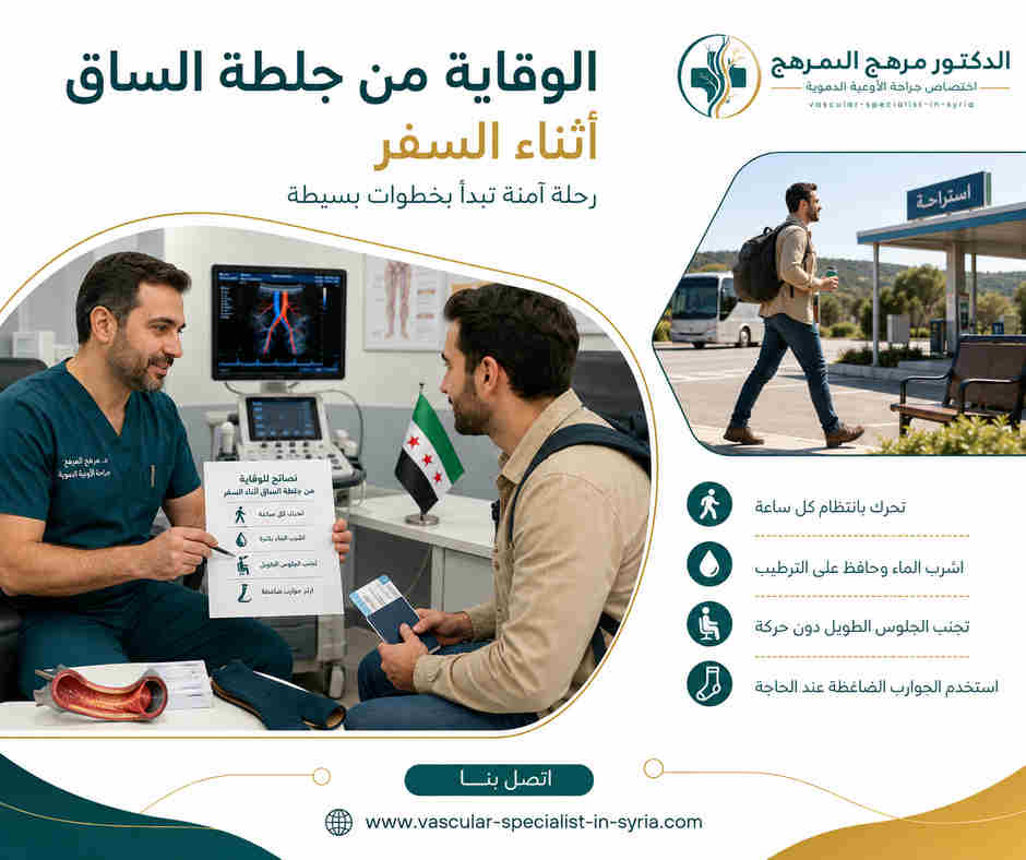 الوقاية من جلطة الساق أثناء السفر الوقاية من جلطة الساق أثناء السفر