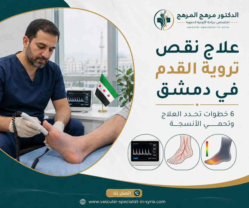 علاج نقص تروية القدم في دمشق